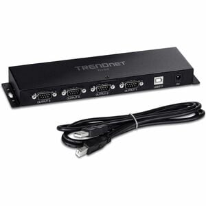 TRENDnet TU-S4 Serieller Hub - USB - RS-232 Seriell
