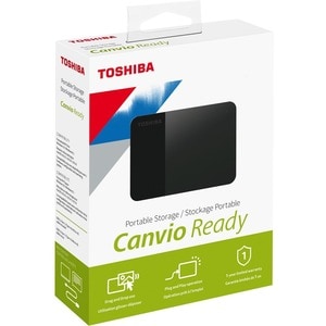 Toshiba Canvio Ready HDTP320EK3AA 2 TB Portable Hard Drive - 2.5" External - Black - USB 3.2 (Gen 1) - 2 Year Warranty