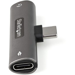 StarTech.com USB-C-Audio Adapter mit 3,5mm-Headset-Buchse und USB-Typ-C PD-Laden, für Handy/Tablet (CDP235APDM) - Data_N_A