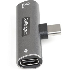 StarTech.com USB C Audio & Charge Adapter, USB-C Audio Adapter, USB C Audio Headset Port and USB Type-C PD Charger, For US
