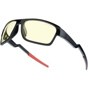 GUNNAR Gaming Glasses - Lightning Bolt, Onyx, Amber Tint - Onyx Frame/Amber Tint Lens FRAME/ AMBER LENS BLPF 65