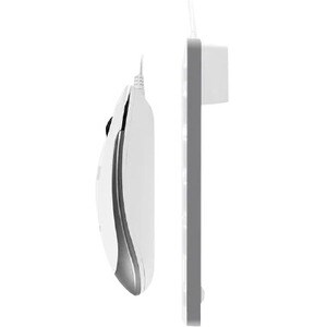 Macally Compact Aluminum USB Keyboard And Quiet Click Mouse - USB Cable Keyboard - USB Cable Mouse - 2400 dpi - Scroll Whe