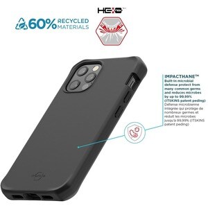 MOBILIS SPECTRUM Robust Hülle für Apple iPhone 12, iPhone 12 Pro Smartphone - Schwarz - Glatt - Sturzsicher, Stoßfest, Sto