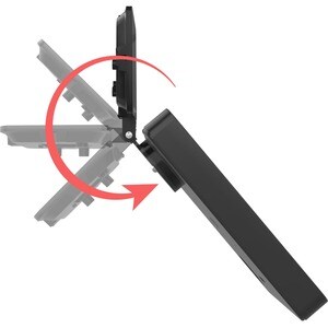 CTA Digital Magnetic LED Light Panel for Enhanced Virtual Communication (Black) - Steel Mount - Black