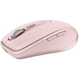 Logitech MX Anywhere 3 Mouse - Bluetooth/Radio Frequency - USB - Darkfield - 6 Button(s) - Rose - Wireless - 2.40 GHz - 40