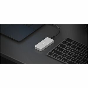 Sabrent EC-WPTF Drive Enclosure PCI Express NVMe, M.2, SATA - USB 3.2 (Gen 1) Type C Host Interface - Gray - 1 x SSD Suppo
