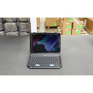 Gamber-Johnson Rugged Keyboard - Docking Connectivity - Pogo Pin Interface - TouchPad - English (US) - Industrial Silicon 