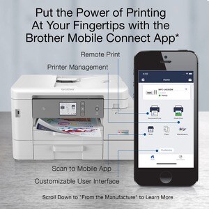 MFC-J4535DW INKvestment Tank All-in-One Multifunction Colour Inkjet Printer - Copier/Fax/Printer/Scanner - 4800 x 1200 dpi