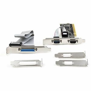 StarTech.com PCI Serial Parallel Combo Card with Dual Serial RS232 Ports (DB9) & 1x Parallel Port (DB25), PCI Adapter Expa