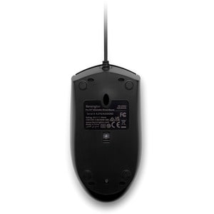 Kensington Pro Fit Wired Washable Mouse - Rugged - Optical - Cable - Black - USB Type A - 1600 dpi - Scroll Wheel - 3 Butt