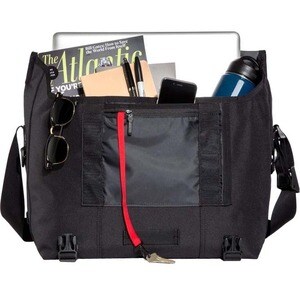 Timbuk2 Classic Carrying Case (Messenger) for 17" Notebook - Eco Black - Water Proof, Water Resistant - Shoulder Strap - 1