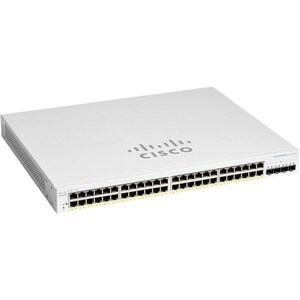 Cisco Business 220 CBS220-48T-4G 48 Ports Manageable Ethernet Switch - 2 Layer Supported - Modular - 4 SFP Slots - 36.50 W