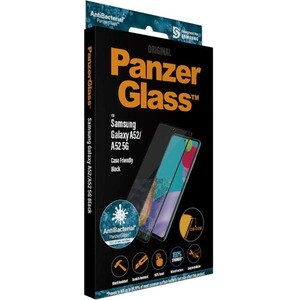 PanzerGlass Tempered Glass Screen Protector - Transparent, Black - For LCD Smartphone - Scratch Resistant