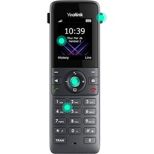 Yealink DECT Handset - Cordless - DECT - 1.8" Screen Size - Headset Port - 1 Day Battery Talk Time - Space Gray