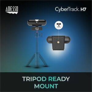 Adesso CyberTrack CyberTrack H7 Webcam - 4 Megapixel - 30 fps - USB 2.0 - TAA Compliant - 2560 x 1440 Video - CMOS Sensor 