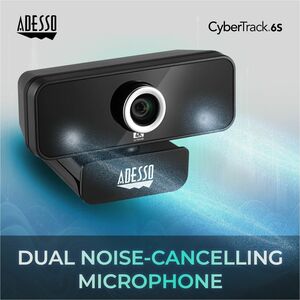 Adesso CyberTrack 6S Webcam - 8 Megapixel - 30 fps - USB 2.0 - TAA Compliant - 3840 x 2160 Video - CMOS Sensor - Manual Fo