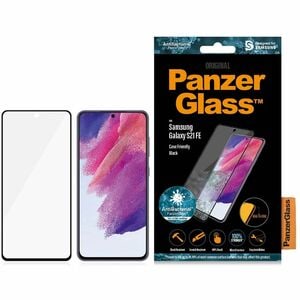 PanzerGlass Screen Protector - Transparent, Black - For LCD Smartphone - Scratch Resistant