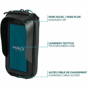MOBILIS U.FIX Hülle Smartphone - Schwarz - Witterungsbeständig, Wasserdicht