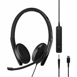 EPOS | SENNHEISER ADAPT 165 USB-C II Kabel Auf den Ohren Stereo Headset - Schwarz - Binaural - 20 Hz bis 20 kHz Frequenzga