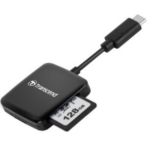 Transcend RDC3 Flash Reader - USB 3.2 (Gen 1) Type C - 100 - SDHC, SDXC, microSDHC, SD