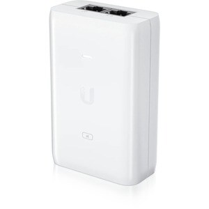 Ubiquiti PoE Injector, 802.3AT - 120 V AC, 230 V AC Input - 48 V DC Output - 1 x Gigabit Ethernet Input Port(s) - 1 x Giga