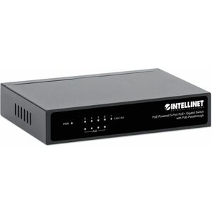 Switch con 5 puertos Gigabit alimentado por PoE, con transferencia de PoE 4 puertos PoE PSE, 1 puerto PoE PD, IEEE 802.3at