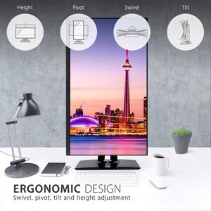 ViewSonic VP2756-4K 27 Inch 4K UHD IPS Ergonomic Monitor with Ultra-Thin Bezels, Color Accuracy, Pantone Validated, 60W US