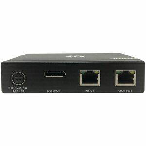 Eaton Tripp Lite Series DisplayPort over Cat6 Receiver with Repeater, 4K, 4:4:4, Transceiver, PoC, HDCP 2.2, 230 ft. (70.1
