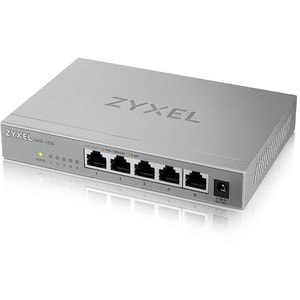 ZYXEL MG-105 5 Ports Ethernet Switch - 2.5 Gigabit Ethernet - 2500Base-T - 2 Layer Supported - 9.34 W Power Consumption - 