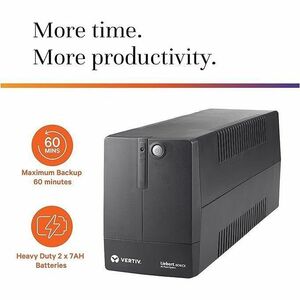 Vertiv Liebert itON CX UPS 600VA/360W 230V Line Interactive AVR - Simulated Sine Wave Output on Battery | Connect up to 3 