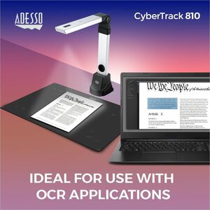 Adesso Cybertrack 810 Document Camera - CMOS - 3.8x Optical Zoom