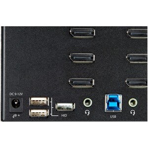 StarTech.com KVM Switchbox - TAA Compliant - 2 Computer(s) - 1 Local User(s) - 3840 x 2160 - 8 x USB - 12 x DisplayPort - 