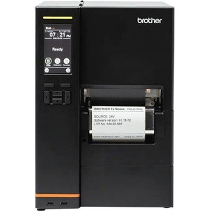 Brother TJ-4422TN Industrial, Desktop Direct Thermal/Thermal Transfer Printer - Monochrome - Label Print - Display Screen 