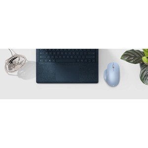 MOUSE BLUETOOTH ERGONOMICO AZUL CLARO