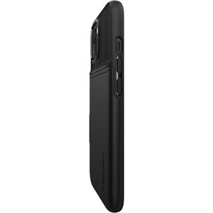 Spigen Slim Armor CS Rugged Case for Apple iPhone 13 Smartphone - Black - Drop Resistant - Polycarbonate (PC), Thermoplast