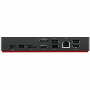 Lenovo USB Type C Docking Station for Notebook - Black - 3.0 Displays Supported - 3840 x 2160 - 2 x USB 2.0 - USB Type-C -