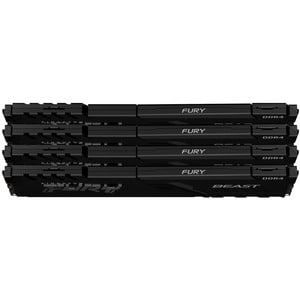 Kingston FURY Beast 128GB (4 x 32GB) DDR4 SDRAM Memory Kit - 128 GB (4 x 32GB) - DDR4-3600/PC4-28800 DDR4 SDRAM - 3600 MHz