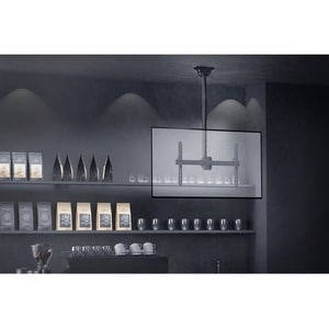 Digitus Mounting Bracket for TV - Black - Height Adjustable - 94 cm to 177.8 cm (70") Screen Support - 50 kg Load Capacity