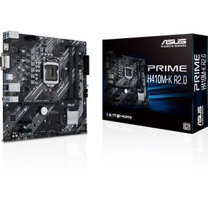 Asus Prime H410M-K R2.0 Desktop Motherboard - Intel H410 Chipset - Socket LGA-1200 - Intel Optane Memory Ready - Micro ATX