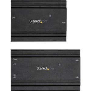 StarTech.com 4 Port USB 2.0 Extender Hub over CAT5e/CAT6 Ethernet Cable (RJ45), 330ft (100m), Metal Housing, USB Extender 