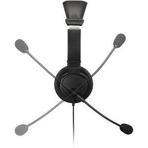 Kensington Kabel Kopfbügel Stereo Headset - Schwarz - Binaural - Geschlossen - 182,9 cm Kabel - Geräuschunterdrückung Mikr