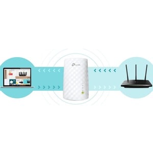 TP-Link RE220 Dual Band IEEE 802.11ac 750 Mbit/s Wireless Range Extender - 2.40 GHz, 5 GHz - 3 x Internal Antenna(s) - Int