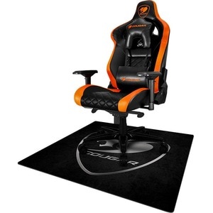 COUGAR COMMAND Alfombra para piso para Silla - 1100mm Longitud x 1100mm Ancho x 4mm Grosor - Material/Tejido, Caucho natural