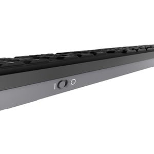 CHERRY STREAM Tastatur - Kabellos Konnektivität - USB Typ-A Schnittstelle - Deutsch - Schwarz - SX Keyswitch - 10 m - 2,40