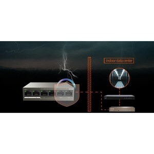 Tenda 6-Port 10/100M Desktop Switch with 4-Port PoE - 6 Ports - 2 Layer Supported - Twisted Pair - Desktop, Wall Mountable