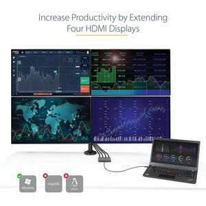 StarTech.com Videoadapter - 1 Stück - TAA-konform - 1920 x 1080 Supported - Grau