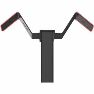 CTA Digital Premium Floor Stand Kiosk w/ Graphic Slots and Dual VESA Plates (Black) - Up to 24" Screen Support - 33 lb Loa