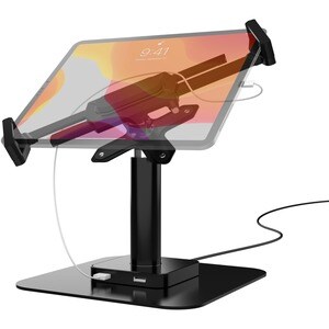 CTA Digital VESA Compatible Desk Mount with USB Ports and Cable Routing (Black) - 75 x 75, 100 x 100 - VESA Mount Compatib