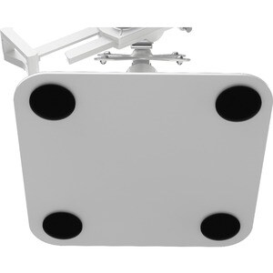 CTA Digital Desk Mount with Integrated 2 Port USB Hub w/ Universal Holder (White) - 7" to 14" Screen Support - 75 x 75, 10