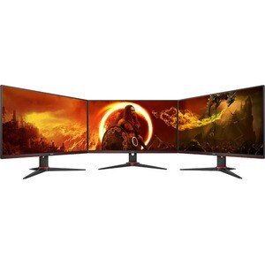 AOC AGON 27G2SAE/BK 27" Class Full HD Gaming LCD Monitor - 16:9 - Black, Red - 68.6 cm (27") Viewable - Vertical Alignment